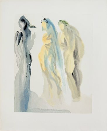 Grabado En Madera Dali - The Paradise, Canto 32 - Preparation for Final Prayer