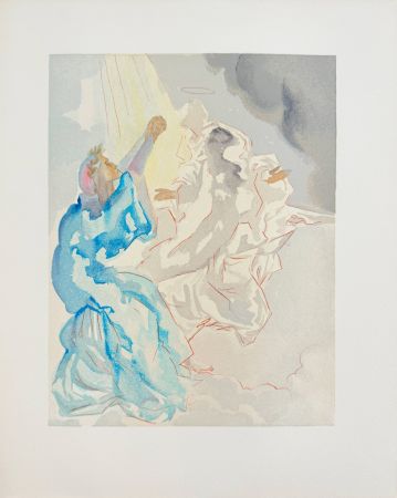Grabado En Madera Dali - The Paradise, Canto 32 - Preparation for Final Prayer