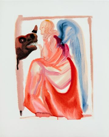 Grabado En Madera Dali - The Paradise, Canto 32 - Preparation for Final Prayer