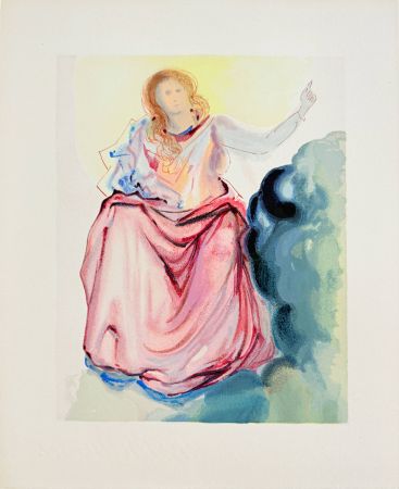 Grabado En Madera Dali - The Paradise, Canto 32 - Preparation for Final Prayer