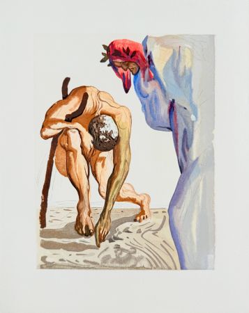 Grabado En Madera Dali - The Paradise, Canto 32 - Preparation for Final Prayer