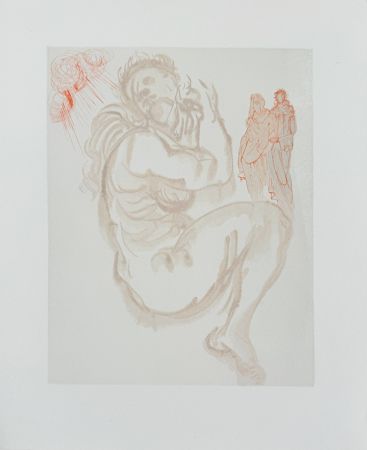Grabado En Madera Dali - The Purgatory, Canto 19 - Dante's Dream