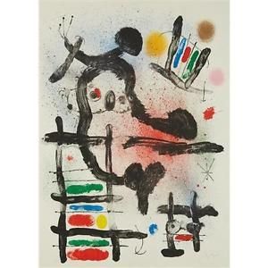 Litografía Miró - The Slingshot Bird