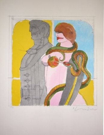 Litografía Lindner - The Snake 