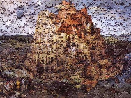 Múltiple Muniz - The Tower of Babel, after Pieter Breugal 
