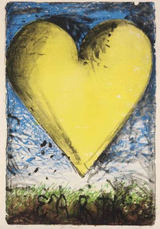 Litografía Dine - The Yellow Heart