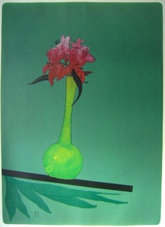 Litografía Wunderlich - The yellow vase