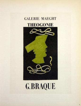 Litografía Braque - Theogonie  Galerie Maeght