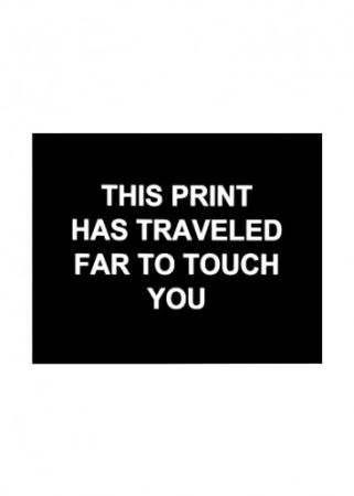 Grabado Prouvost  - This print has traveled far to touch you