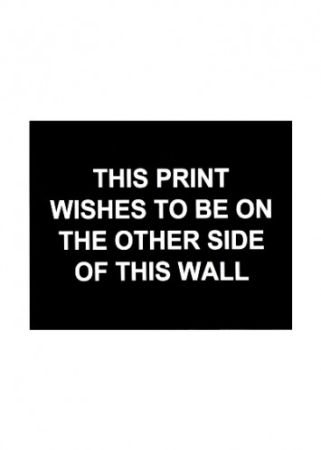 Grabado Prouvost  - This print wished to be on the other side of this wall