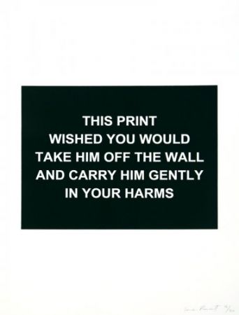 Grabado Prouvost  - This print wished you would....