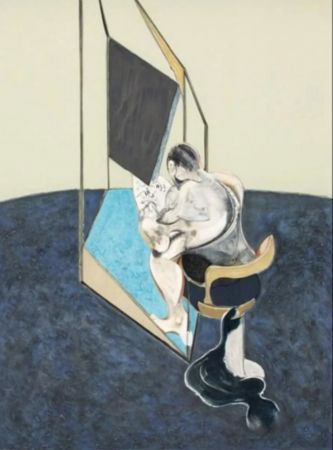 Litografía Bacon - Three Studies of Male Back (One Work - Central panel of the triptych)