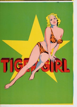 Litografía Ramos - Tiger Girl, 1964