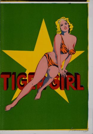 Litografía Ramos - Tiger Girl, 1964 - Hand-signed!