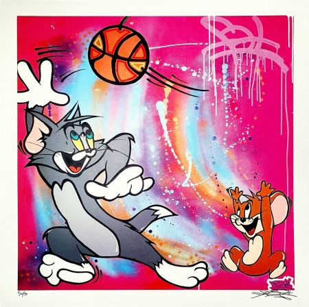 Litografía Fat - Tom & Jerry