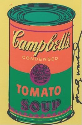 Litografía Warhol - Tomato Soup Bookplate