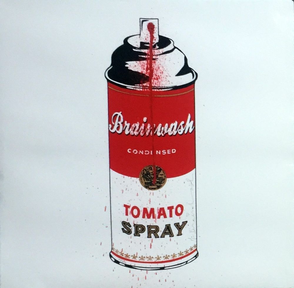 Serigrafía Mr Brainwash - Tomato Spray Can