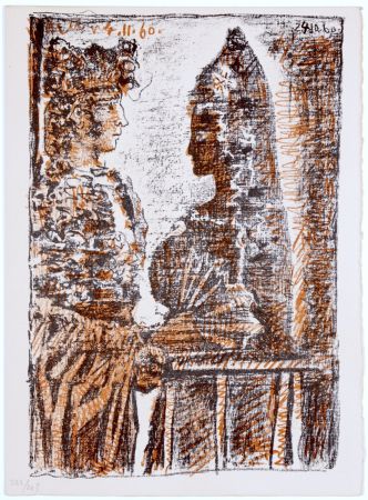 Aguatinta Picasso - Torero and Señorita