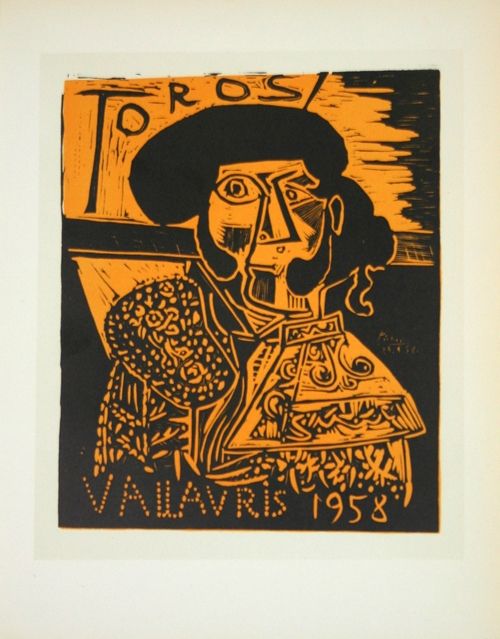 Litografía Picasso (After) - Toros  1958