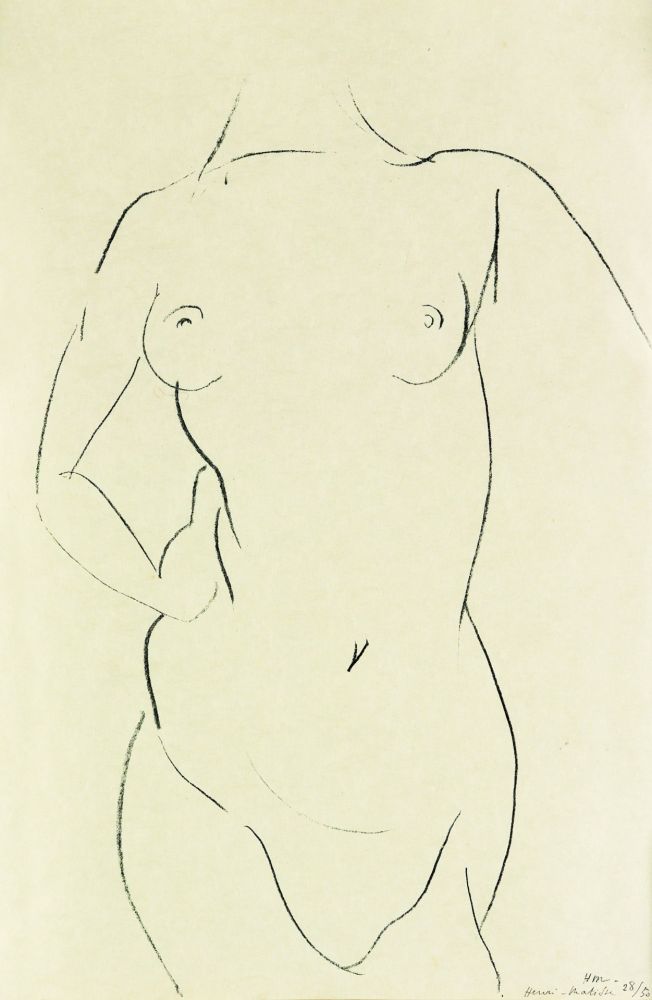 Litografía Matisse - Torse de face