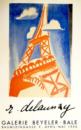 Litografía Delaunay - Tours Eiffel