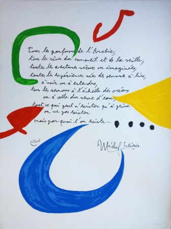 Litografía Miró - Tous les parfums