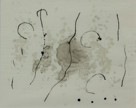 Litografía Miró - TRACE SUR L'EAU