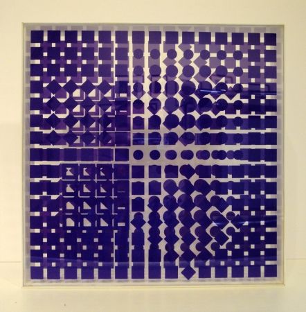 Serigrafía Vasarely - Transparences: Tsillag