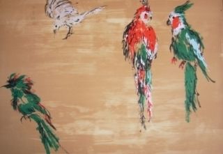 Litografía Tian-Tian - Treasure birds 2