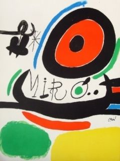 Litografía Miró - Tres Libre