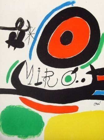 Litografía Miró - Tres libres
