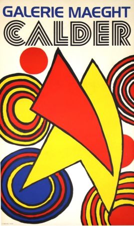 Litografía Calder (After) - Triangles et Spirales Galerie Maeght