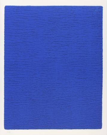 Litografía Klein - Triptyque Bleu Or Rose