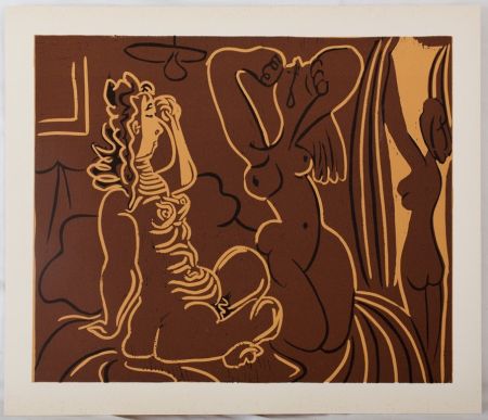 Linograbado Picasso - Trois femmes au réveil