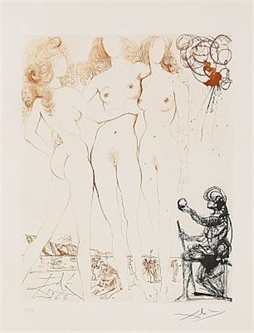 Aguafuerte Dali - Trois Graces