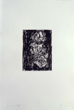 Litografía Kounellis - Trois roses