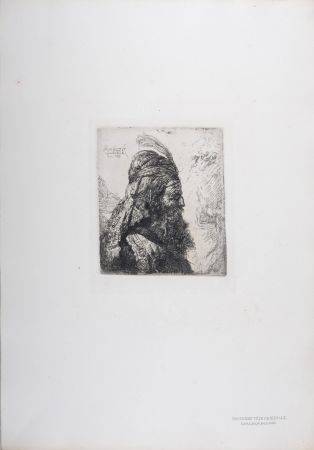 Heliograbado Rembrandt - Troisième tête orientale