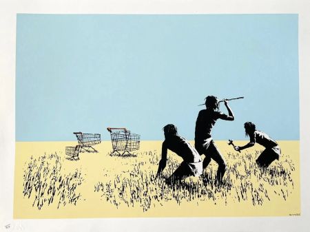 Serigrafía Banksy - Trolley Hunters