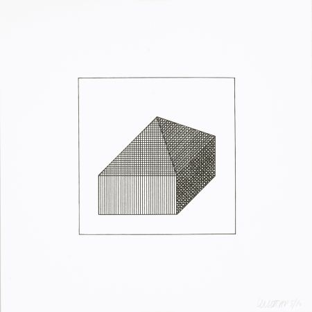 Serigrafía Lewitt - Twelve Forms Derived From a Cube 10