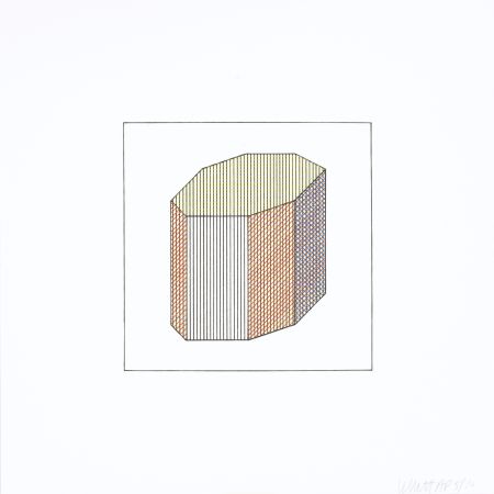 Serigrafía Lewitt - Twelve Forms Derived From a Cube 11