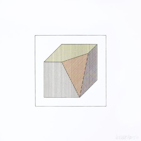 Serigrafía Lewitt - Twelve Forms Derived From a Cube 13