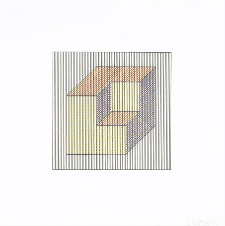 Serigrafía Lewitt - Twelve Forms Derived From a Cube 15