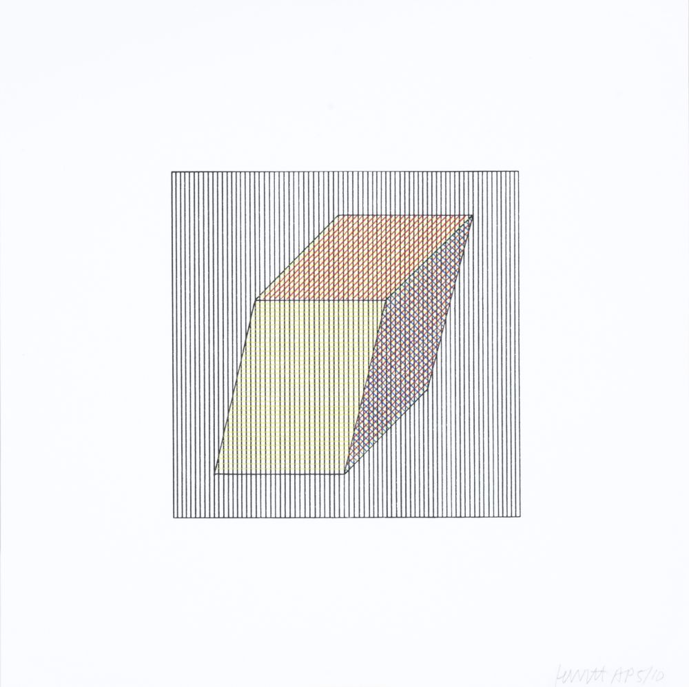 Serigrafía Lewitt - Twelve Forms Derived From a Cube 19