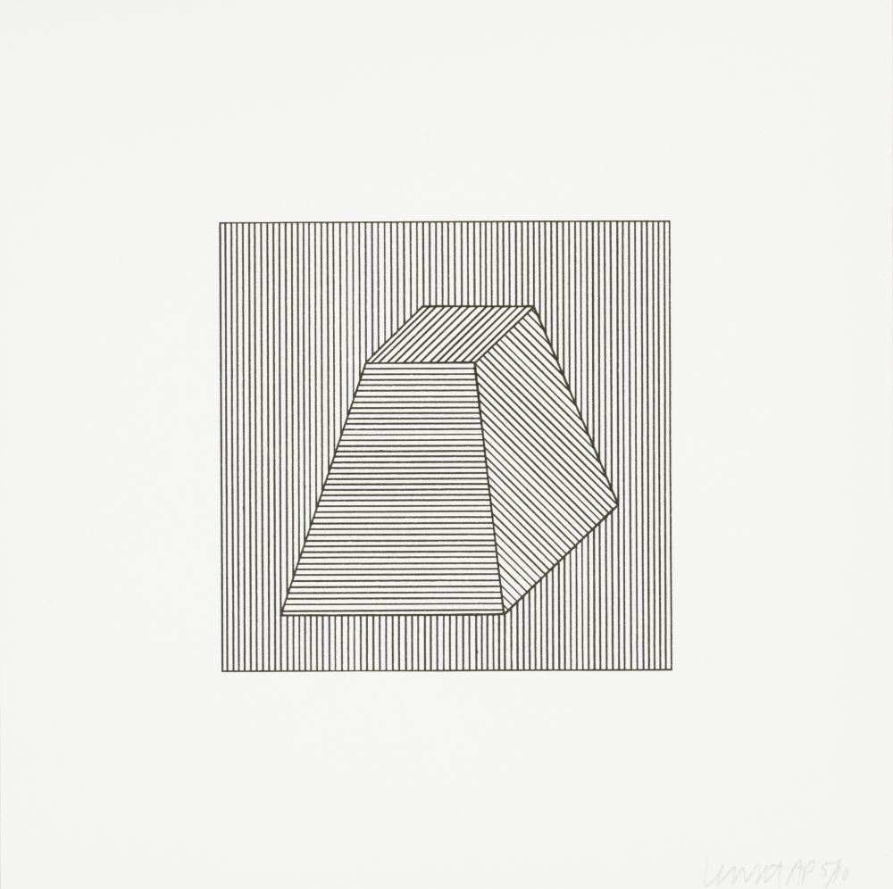 Serigrafía Lewitt - Twelve Forms Derived From a Cube 26
