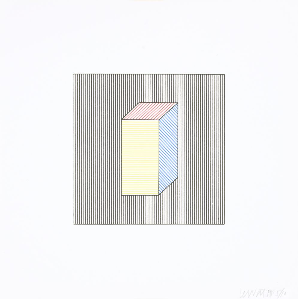 Serigrafía Lewitt - Twelve Forms Derived From a Cube 27