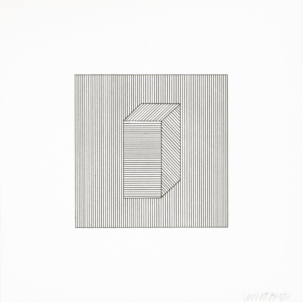 Serigrafía Lewitt - Twelve Forms Derived From a Cube 28