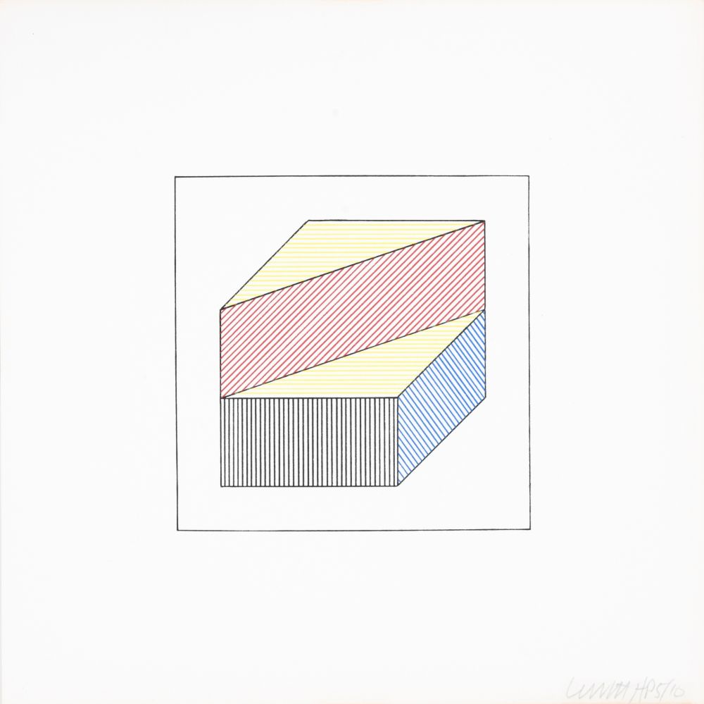 Serigrafía Lewitt - Twelve Forms Derived From a Cube 35
