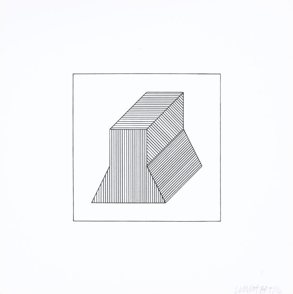 Serigrafía Lewitt - Twelve Forms Derived From a Cube 38