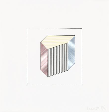 Serigrafía Lewitt - Twelve Forms Derived From a Cube 39
