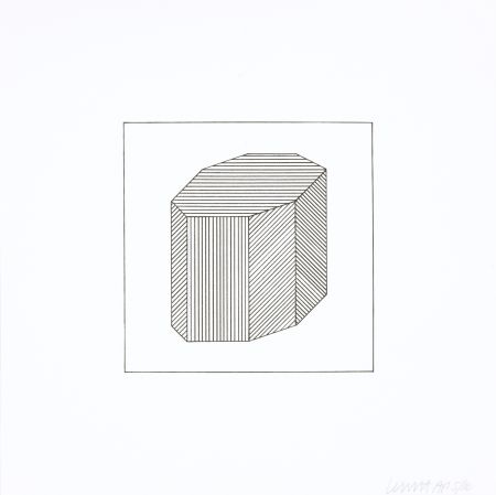 Serigrafía Lewitt - Twelve Forms Derived From a Cube 44